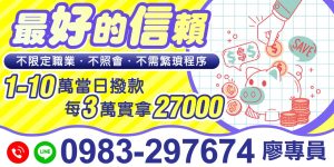 最值得信賴的小額貸款方案！你需要的，不只是借錢，而是能放心的選擇。